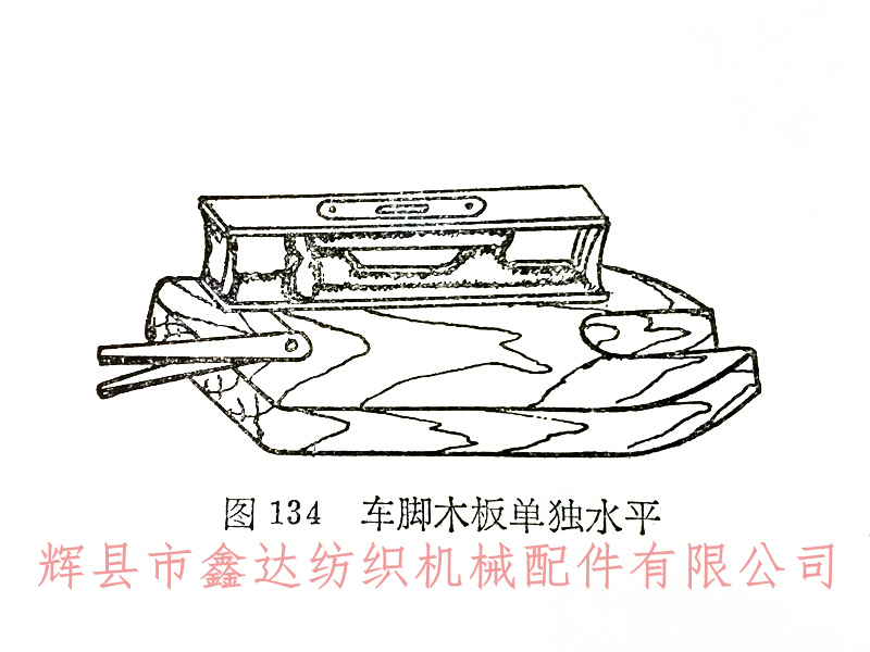 織布機地腳板校平